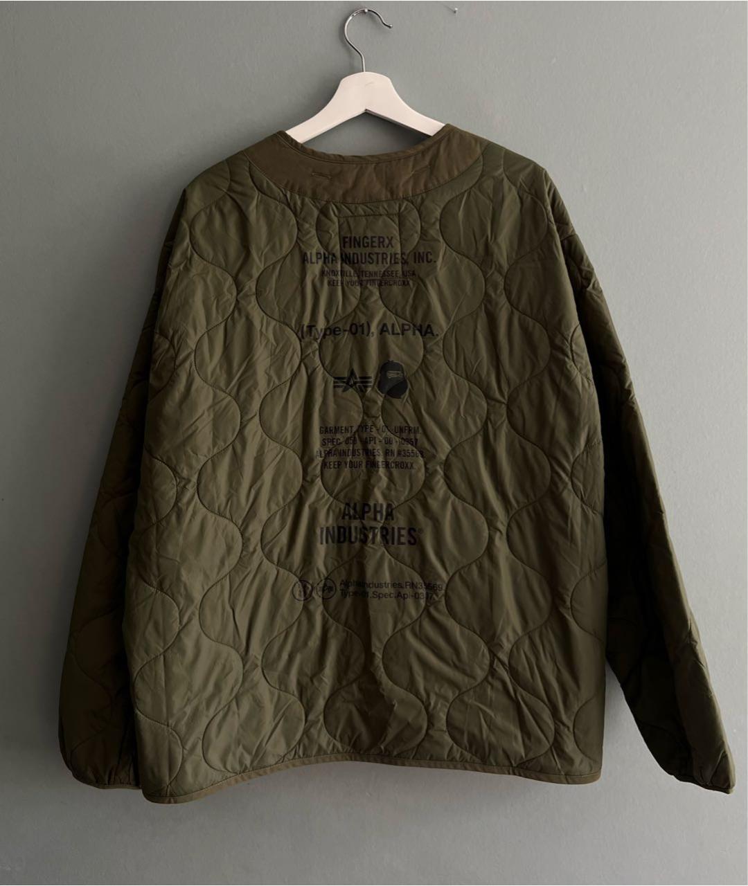 ALPHA INDUSTRIES Хаки синтетическая куртка, фото 2