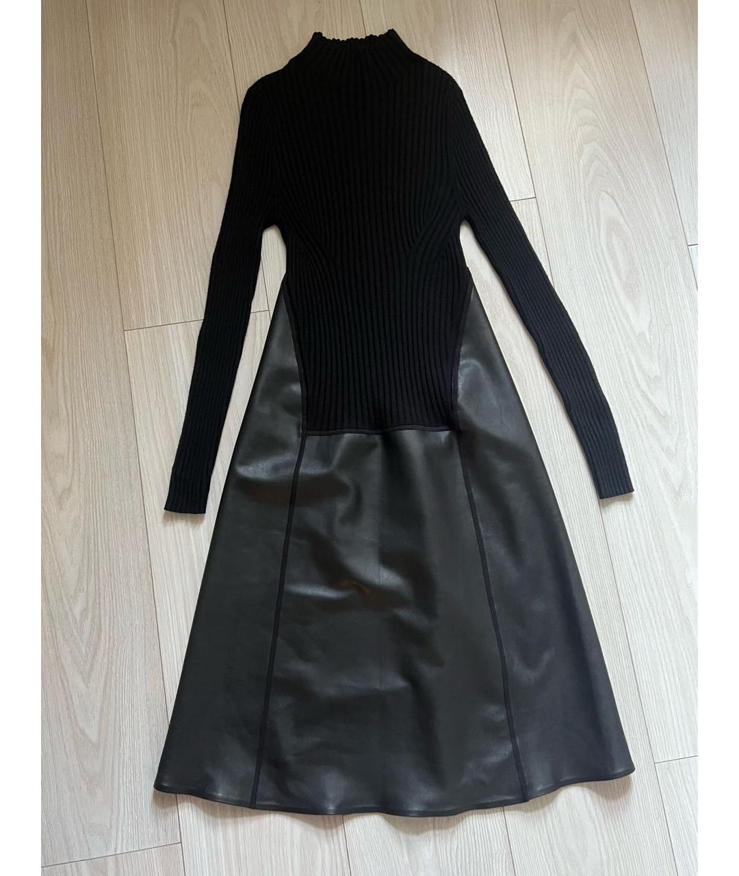 WOLFORD Черное шерстяное повседневное платье, фото 9
