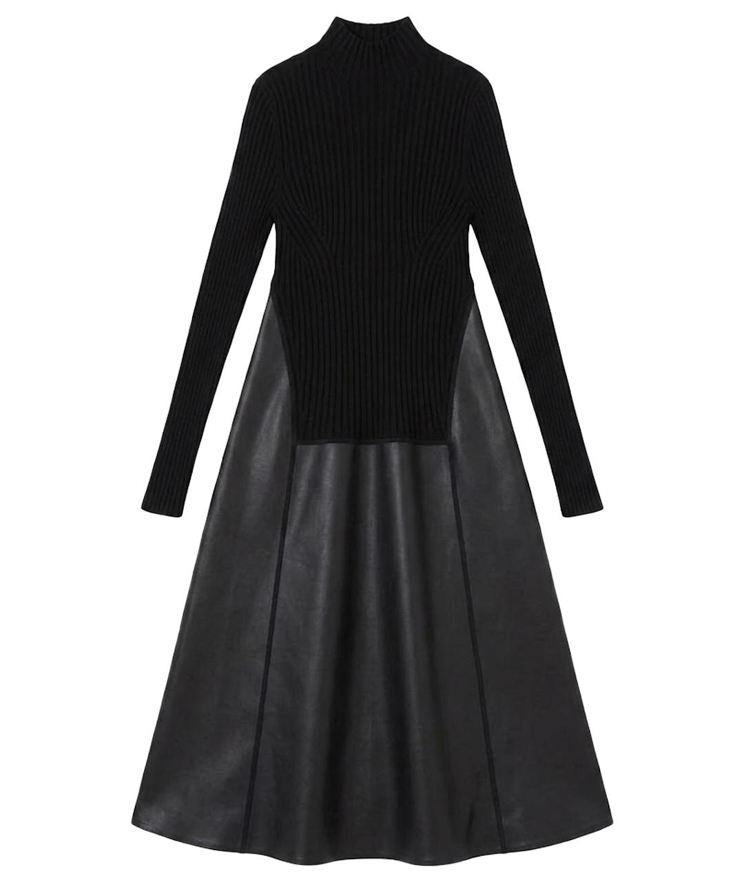 WOLFORD Черное шерстяное повседневное платье, фото 1