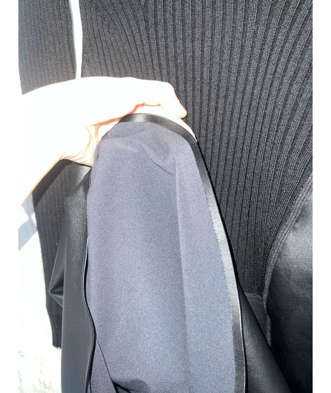 WOLFORD Черное шерстяное повседневное платье, фото 6