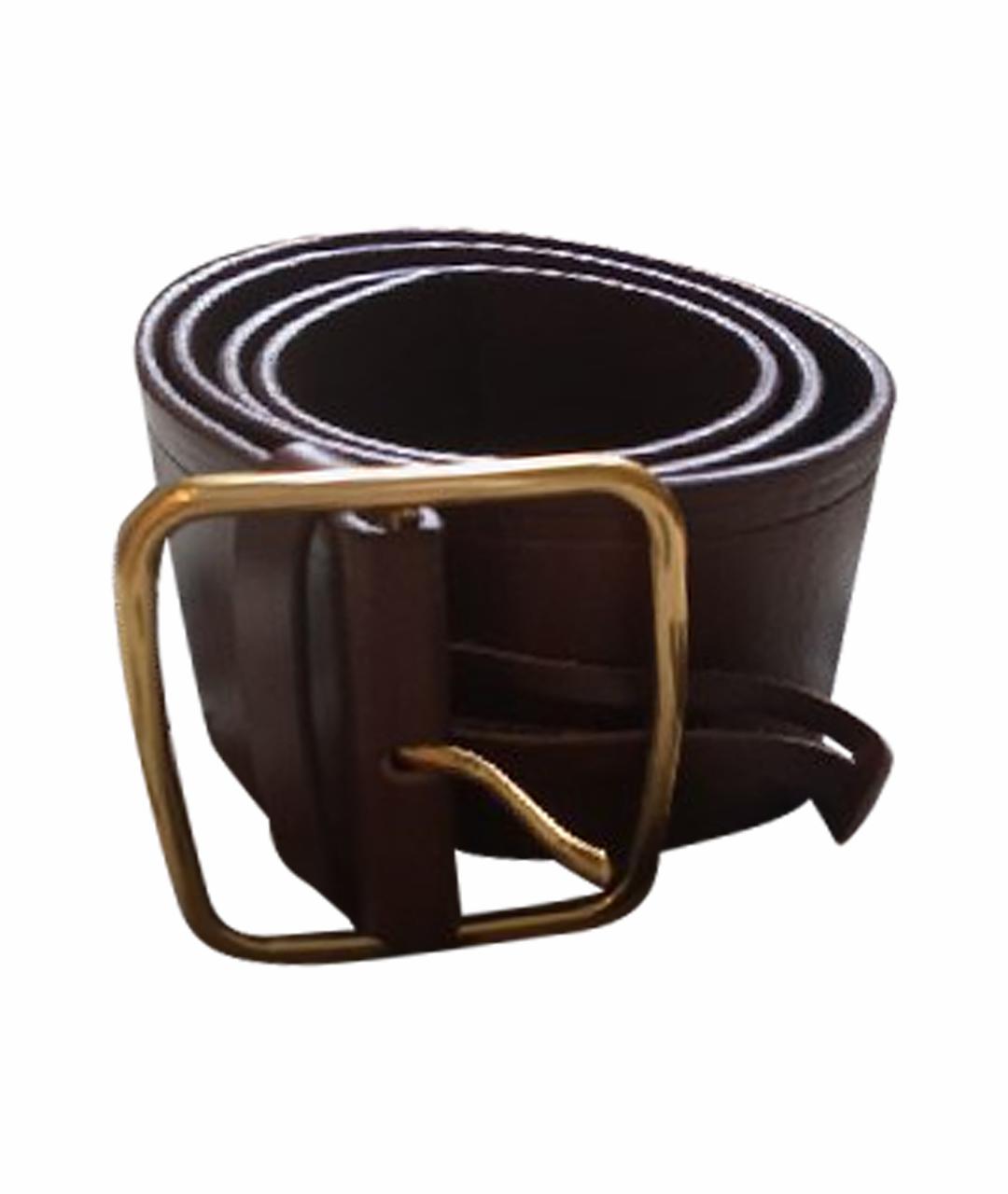 WEEKEND MAX MARA Коричневый кожаный ремень, фото 1