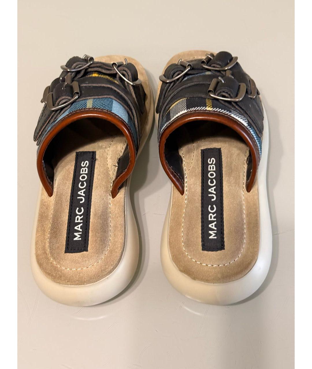 MARC JACOBS Мульти текстильные шлепанцы, фото 3