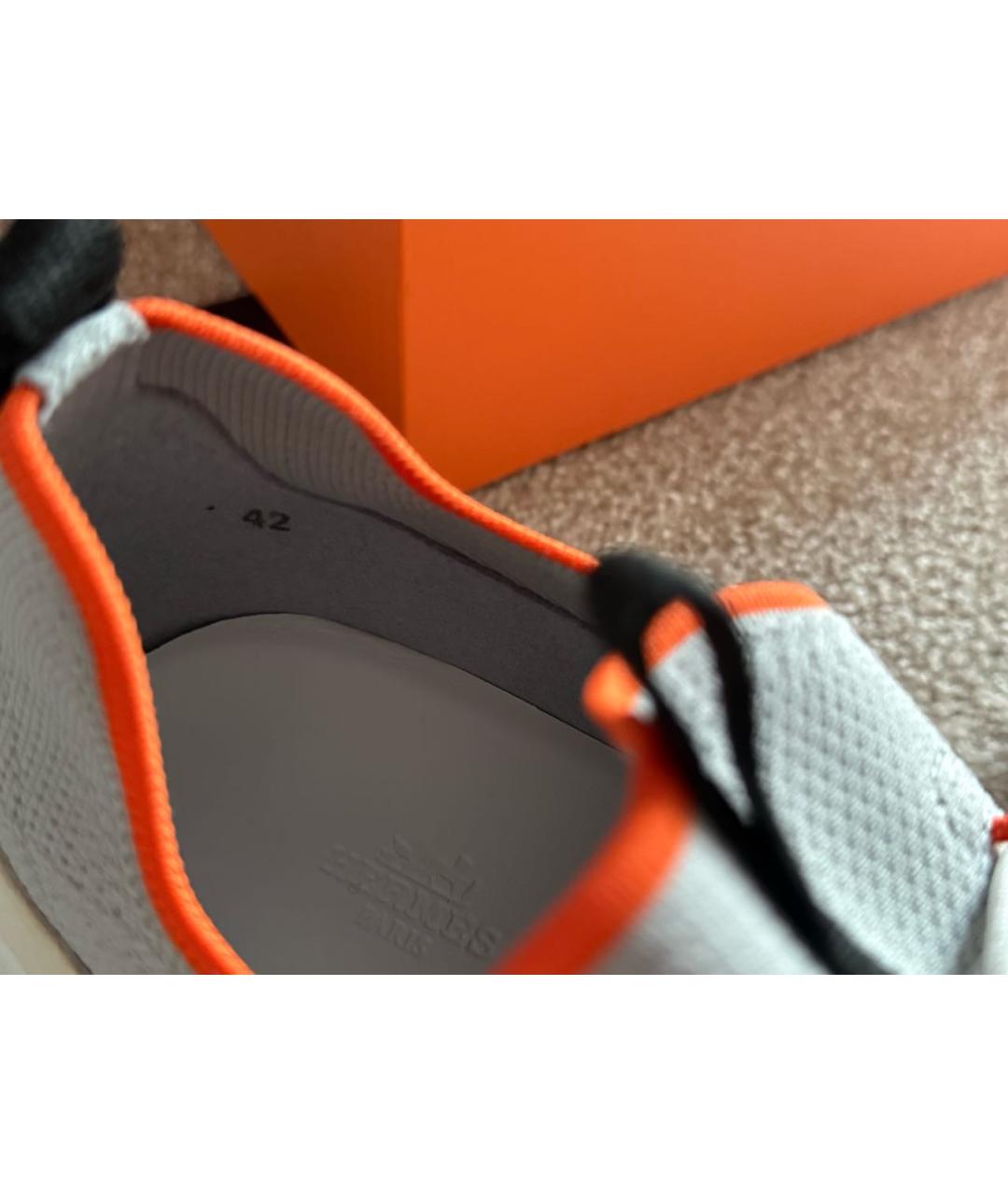 HERMES Мульти текстильные низкие кроссовки / кеды, фото 7