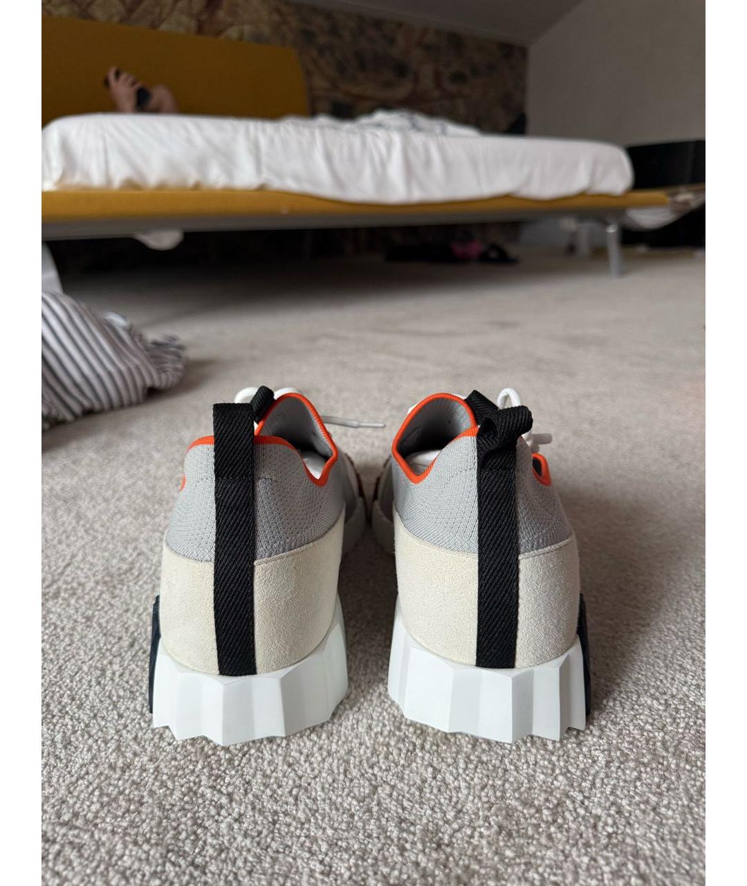 HERMES Мульти текстильные низкие кроссовки / кеды, фото 4