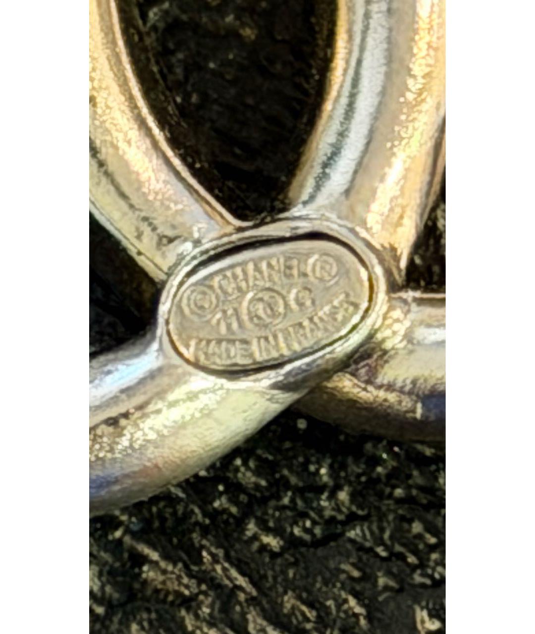 CHANEL Серебряная металлическая булавка / брошь, фото 6