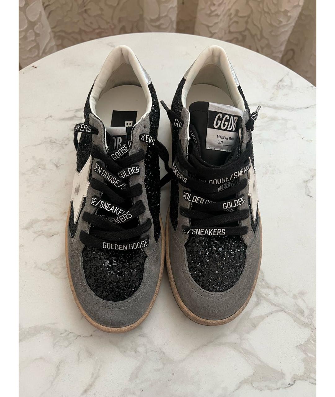 GOLDEN GOOSE DELUXE BRAND Серые кожаные кеды, фото 2