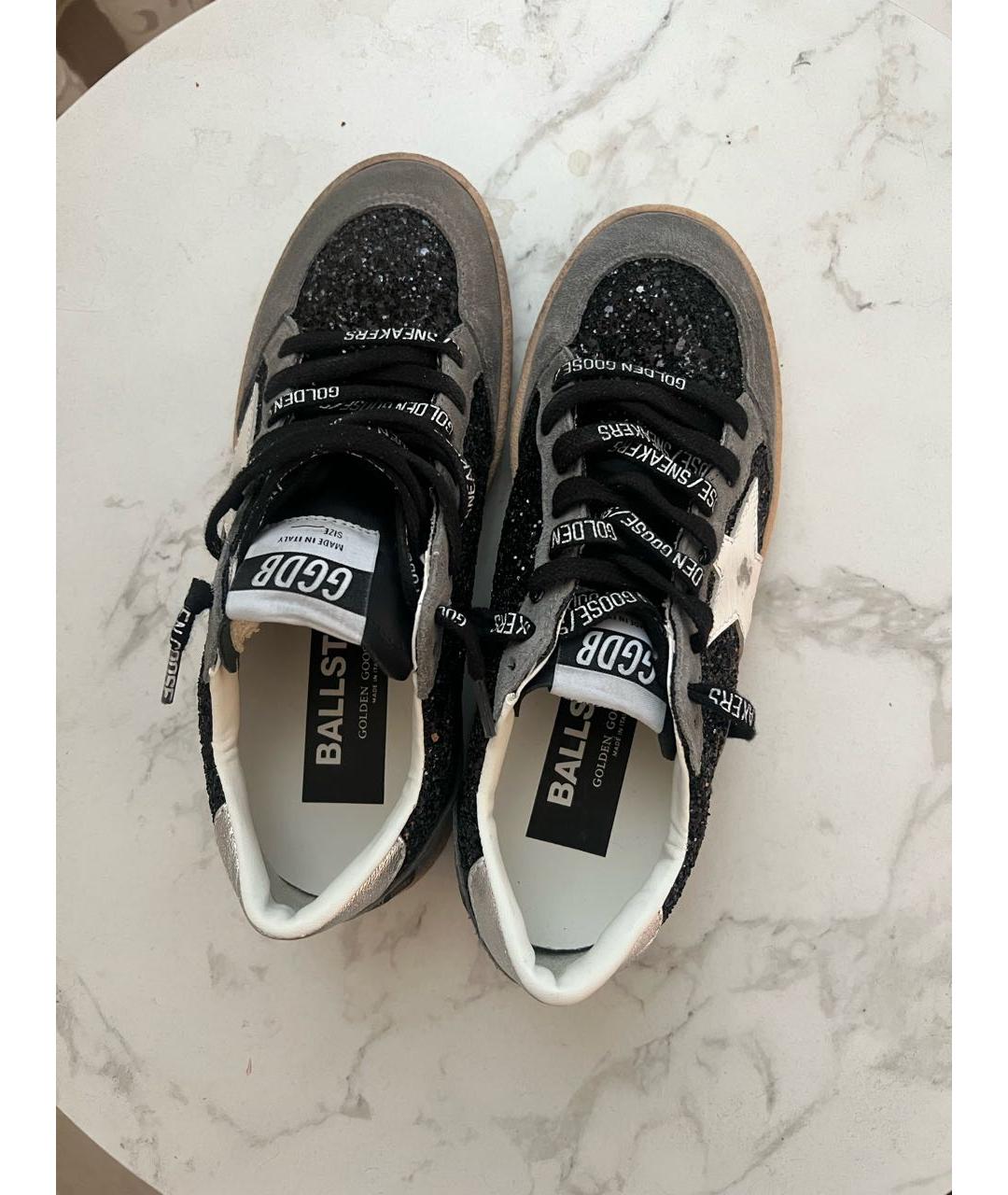 GOLDEN GOOSE DELUXE BRAND Серые кожаные кеды, фото 3