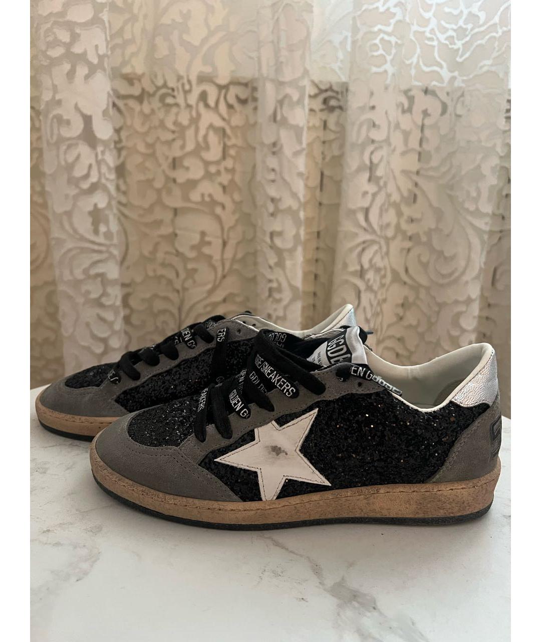 GOLDEN GOOSE DELUXE BRAND Серые кожаные кеды, фото 5