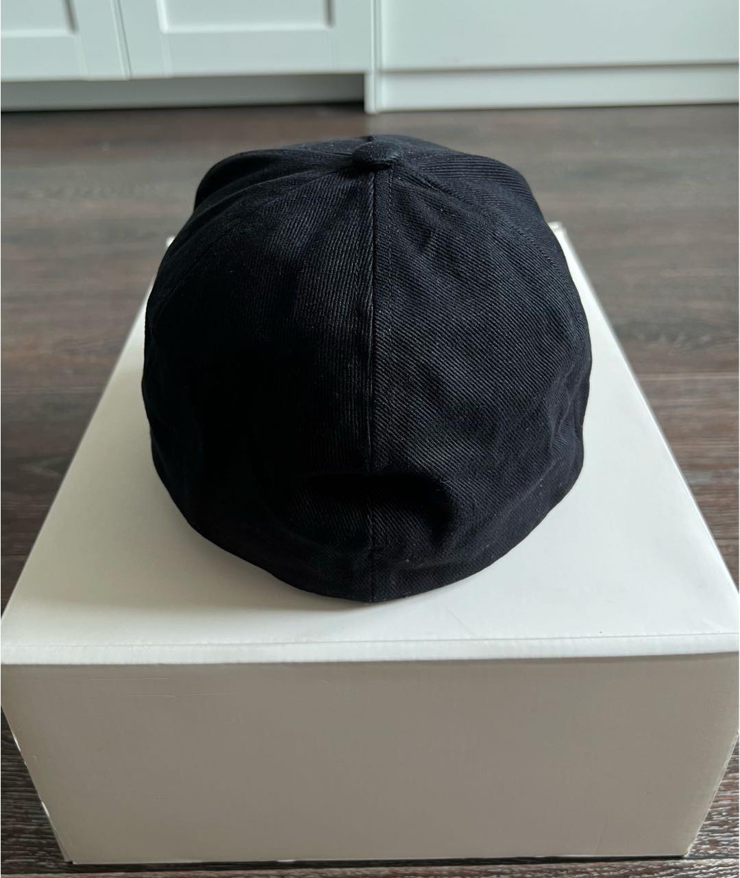 BALMAIN Черная хлопковая кепка/бейсболка, фото 3