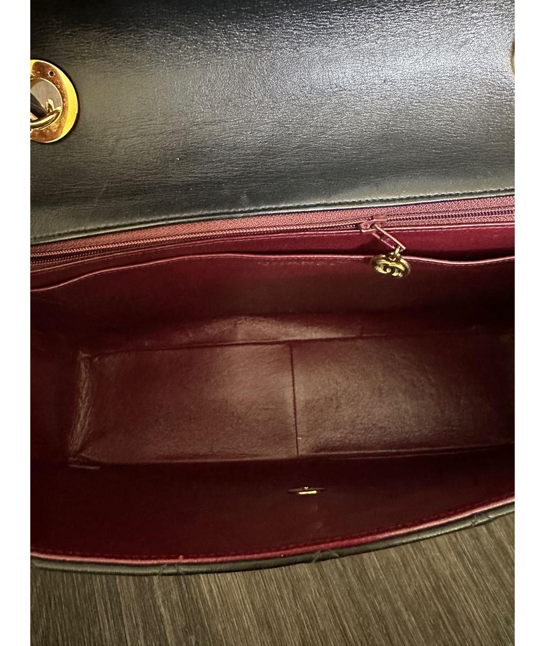 CHANEL Черная кожаная сумка тоут, фото 8