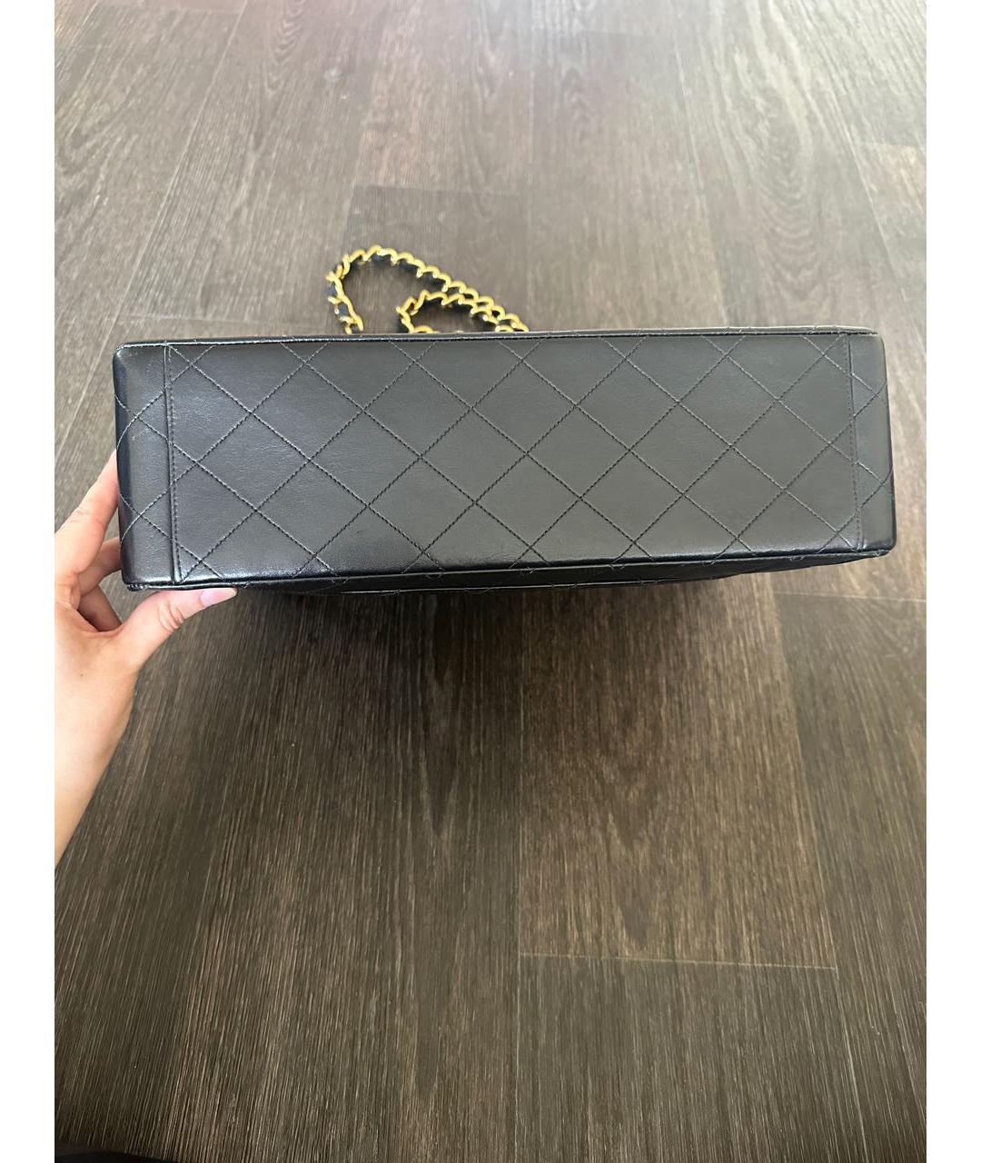 CHANEL Черная кожаная сумка тоут, фото 3