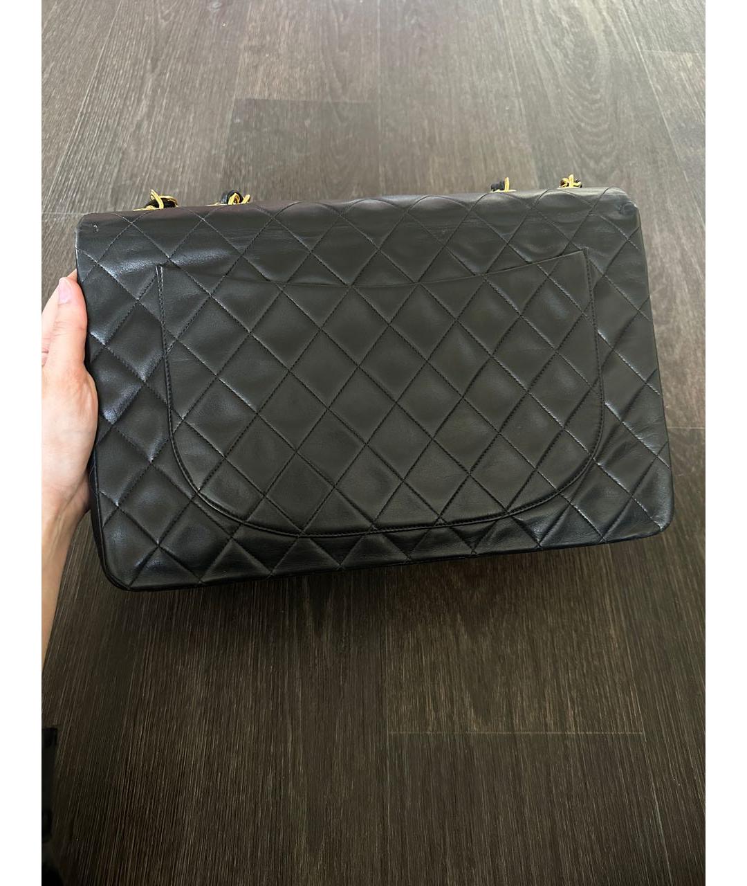 CHANEL Черная кожаная сумка тоут, фото 4