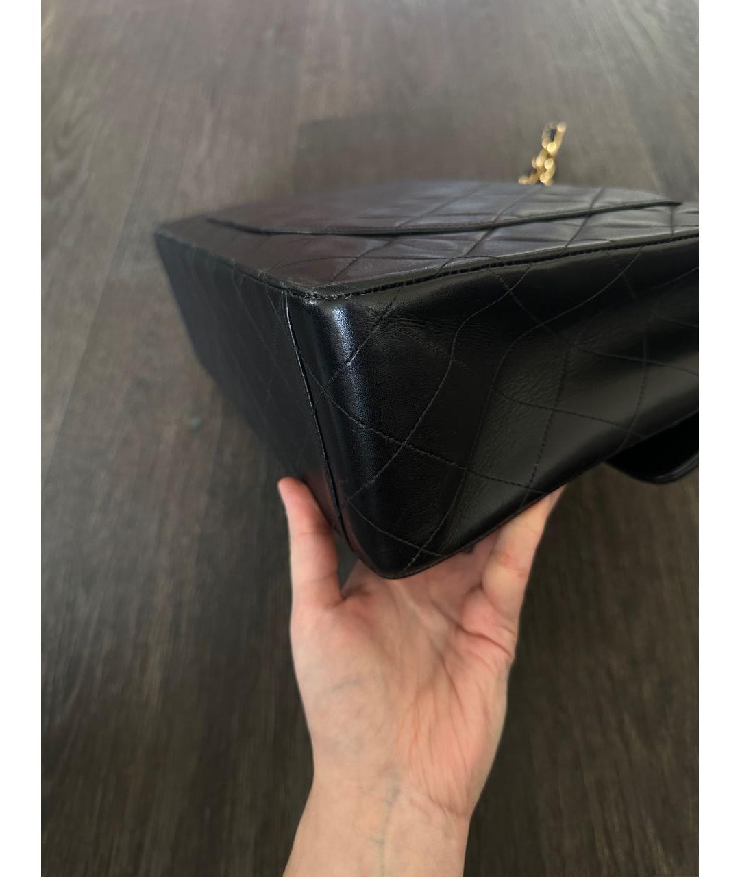 CHANEL Черная кожаная сумка тоут, фото 5