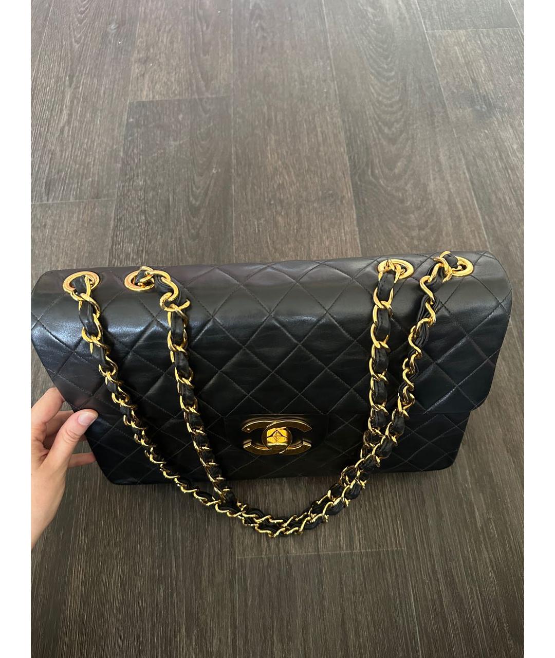 CHANEL Черная кожаная сумка тоут, фото 2