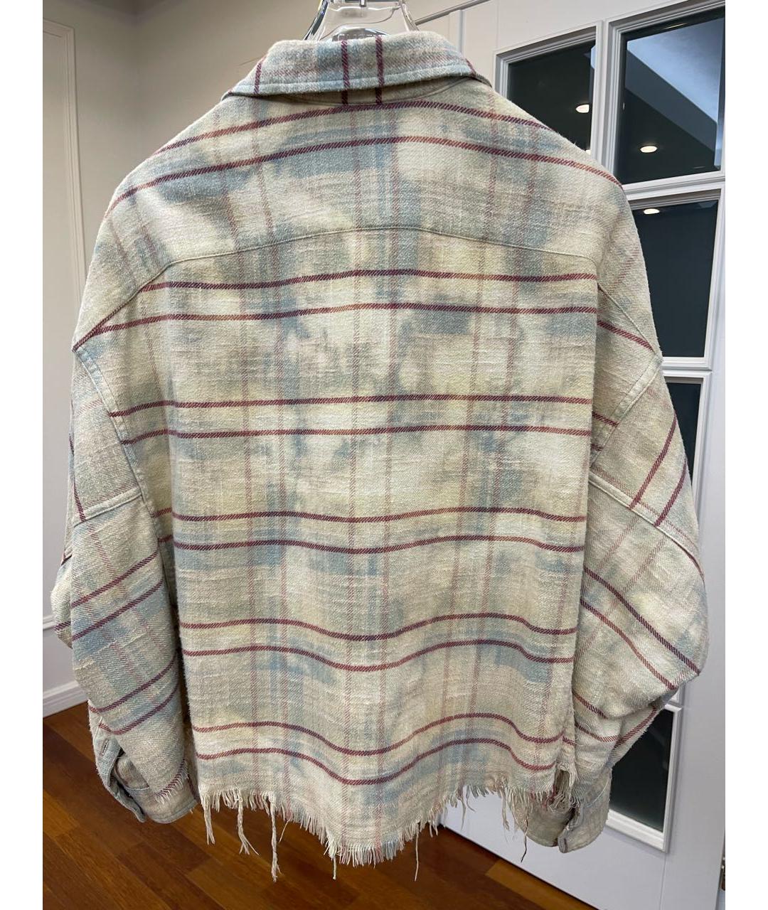 R13 Бежевая хлопковая рубашка, фото 3