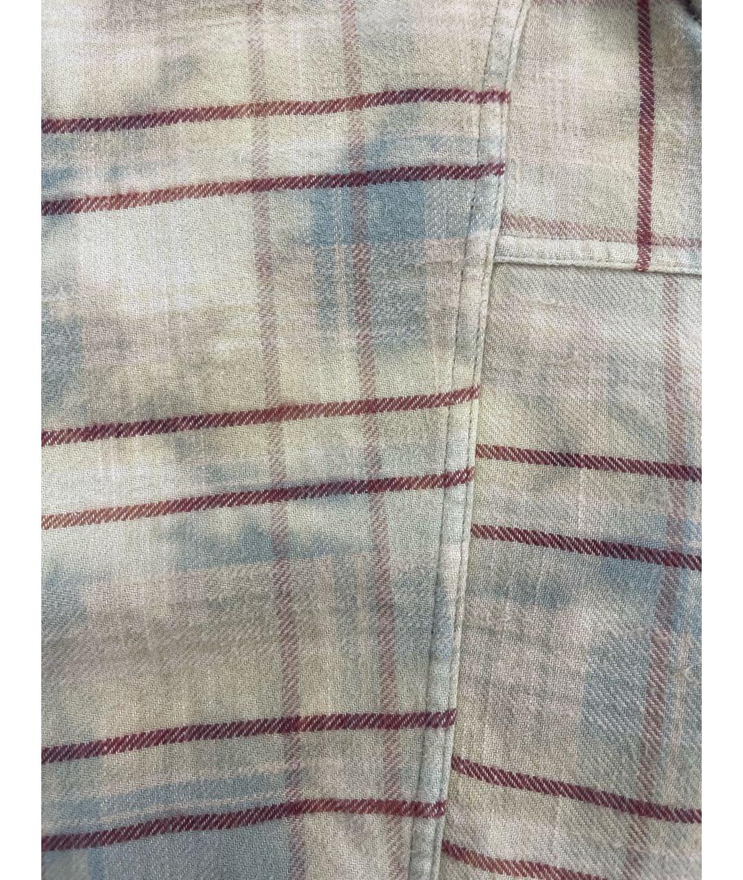 R13 Бежевая хлопковая рубашка, фото 6