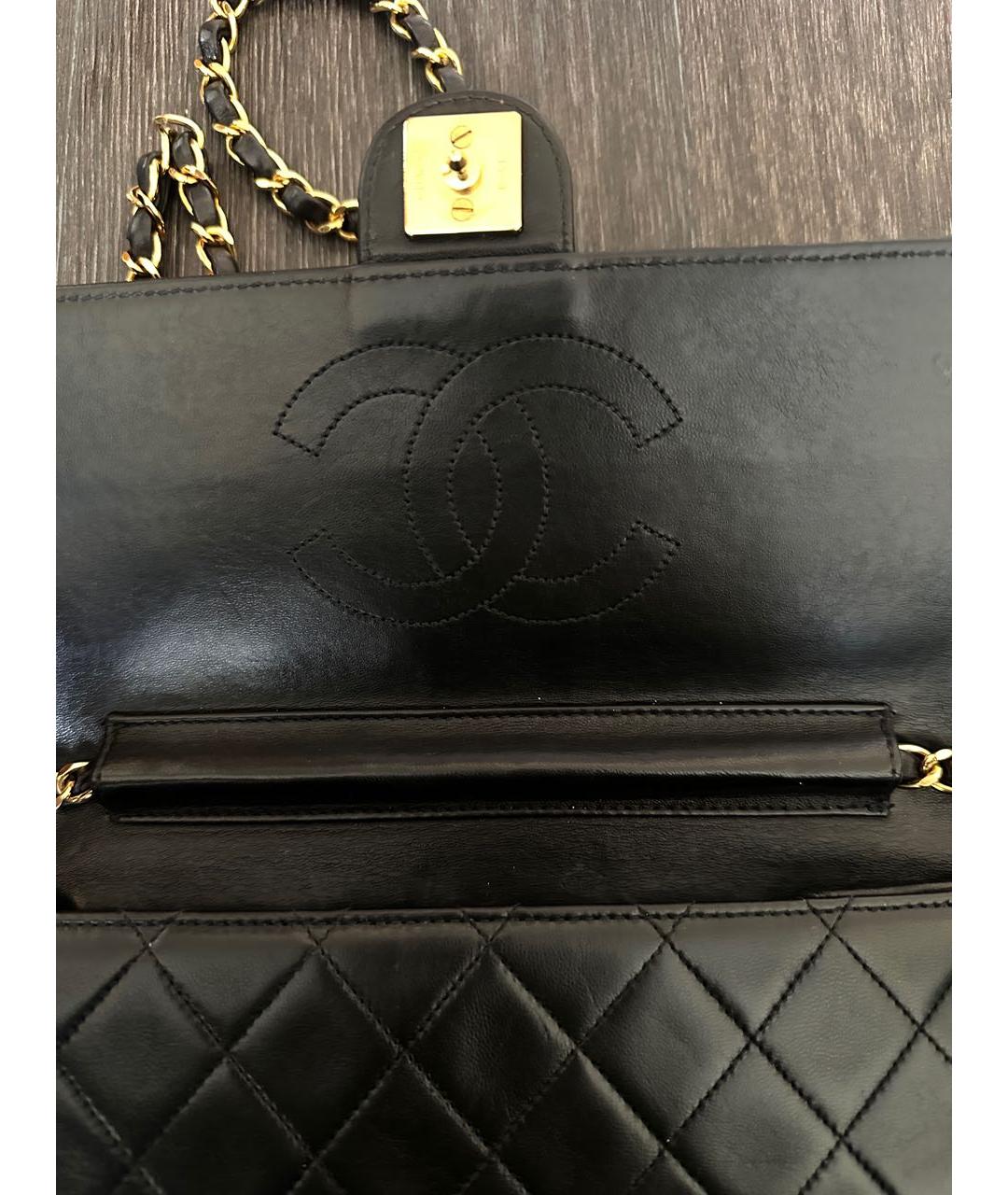 CHANEL Черная кожаная сумка через плечо, фото 3