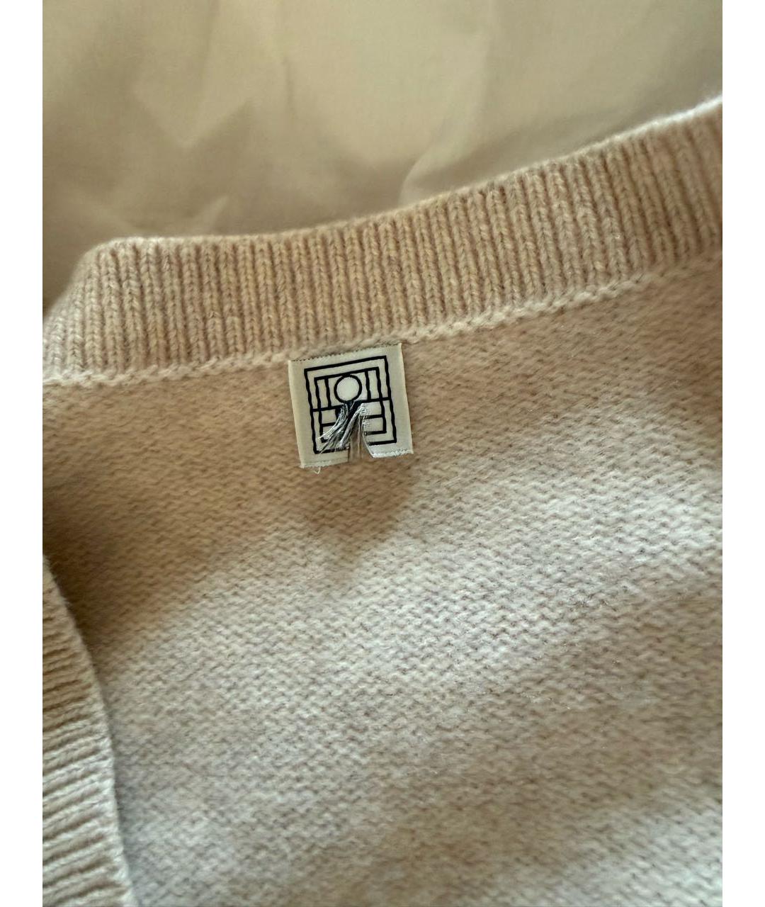 TOTEME Бежевый шерстяной кардиган, фото 6
