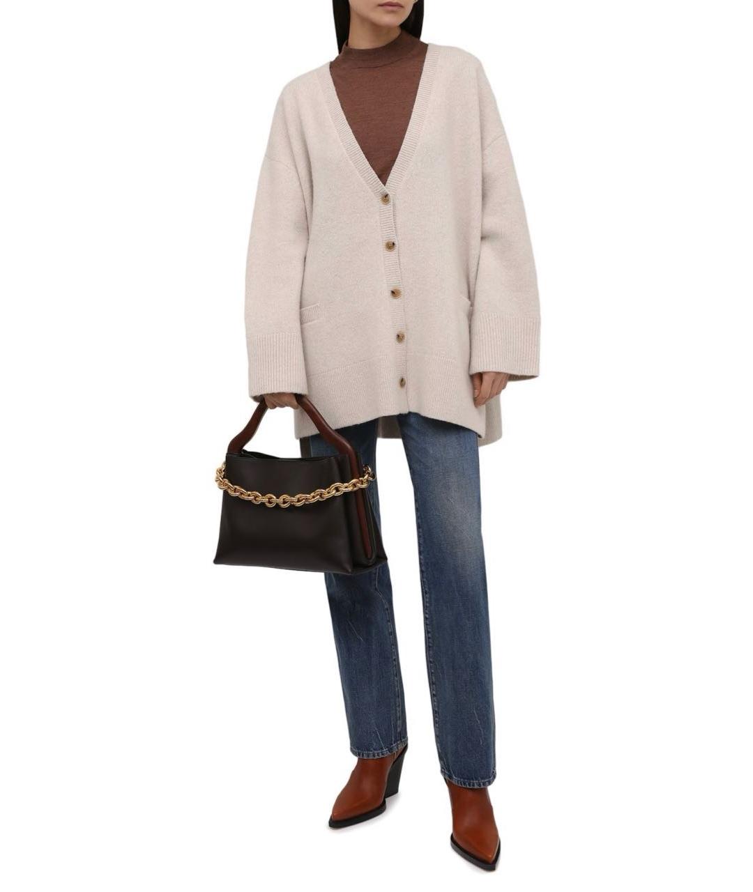 TOTEME Бежевый шерстяной кардиган, фото 2