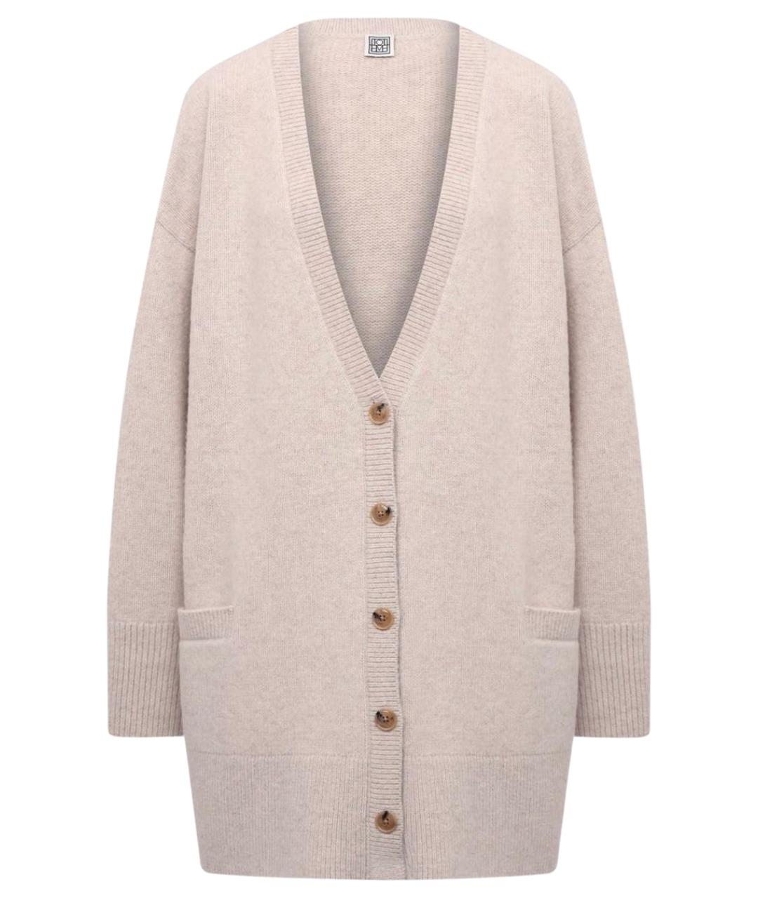 TOTEME Бежевый шерстяной кардиган, фото 1