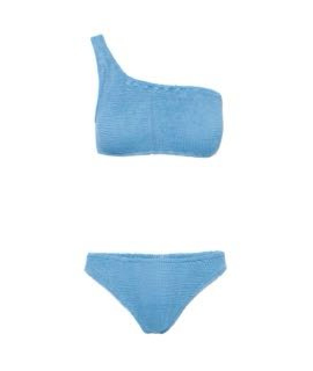 HUNZA G Голубой полиамидовый купальник, фото 1