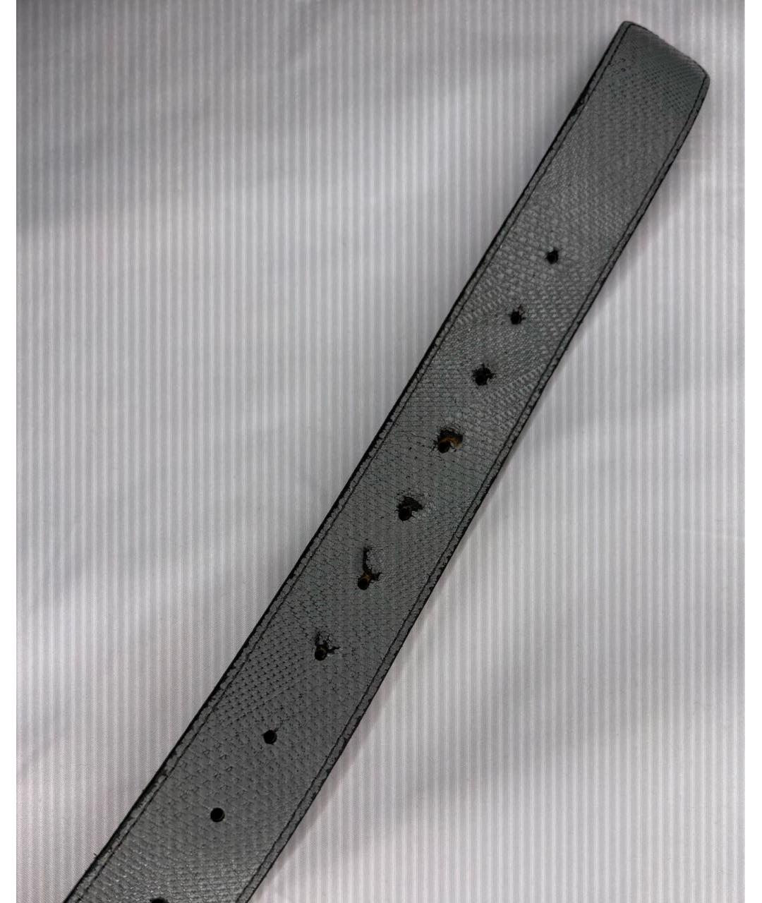 VIVIENNE WESTWOOD Серый кожаный ремень, фото 5