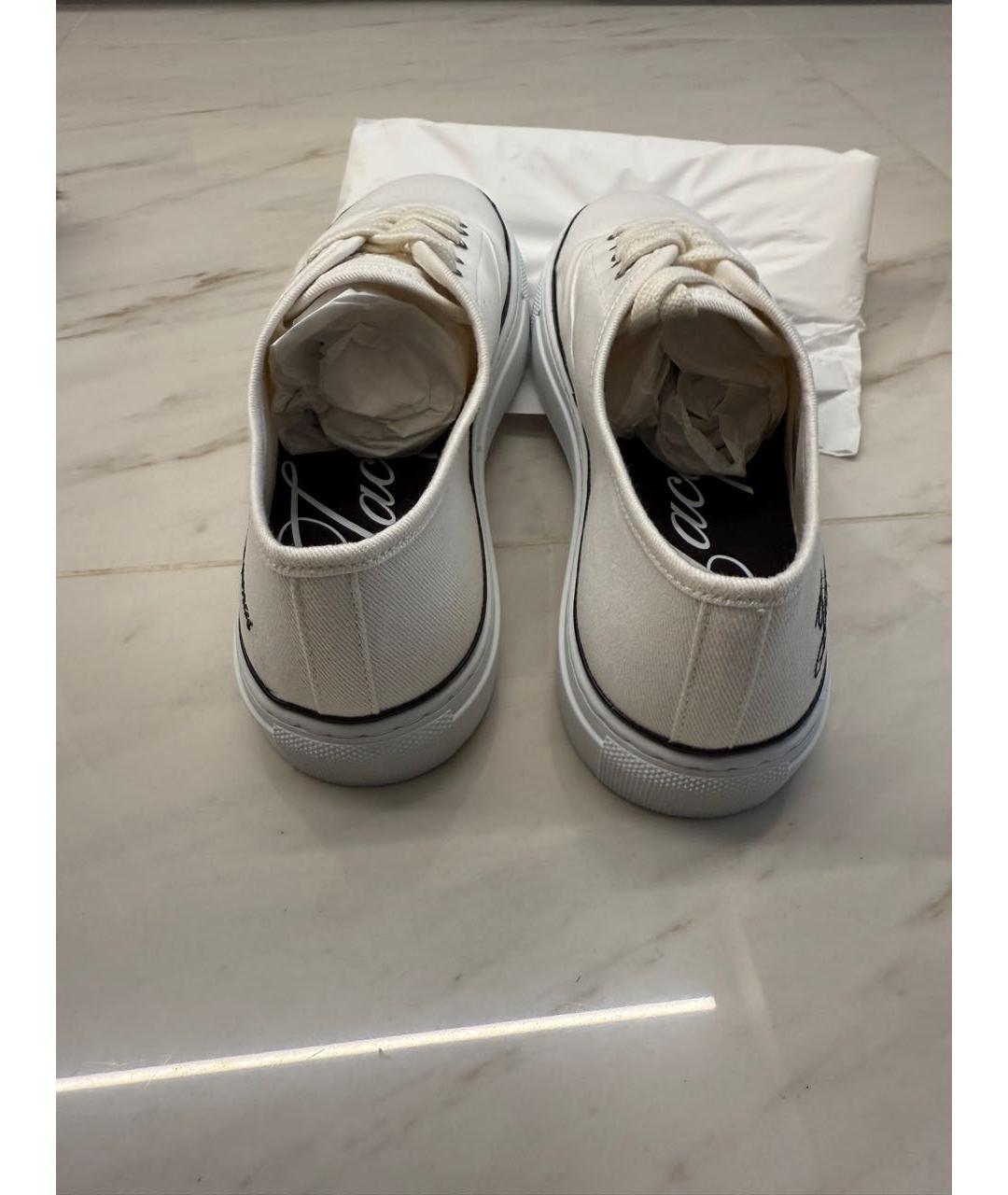 JACQUEMUS Белые текстильные кеды, фото 5