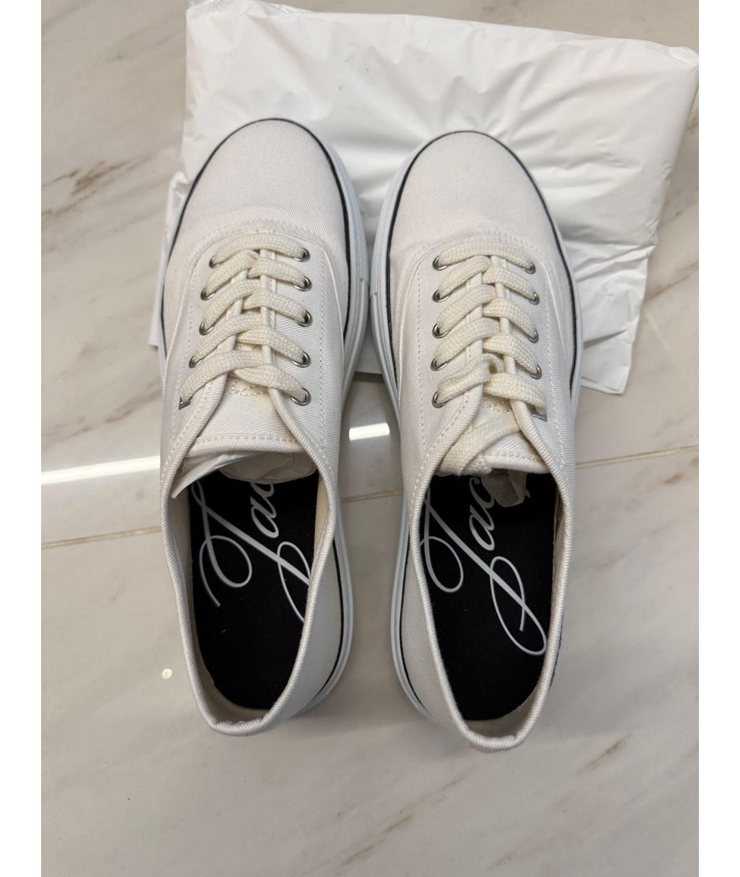 JACQUEMUS Белые текстильные кеды, фото 6