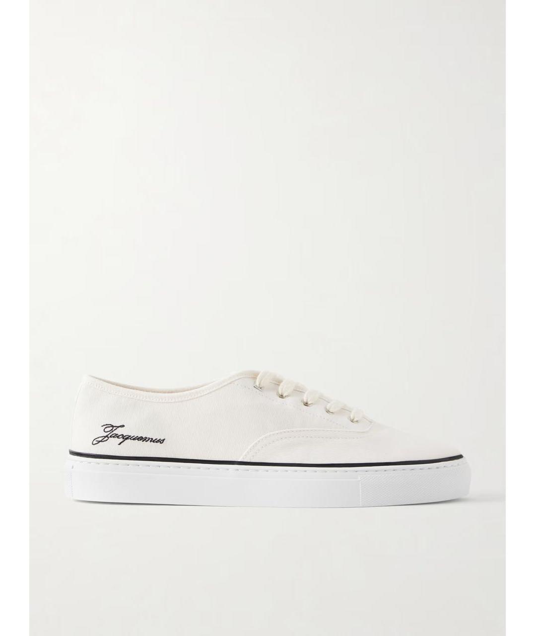 JACQUEMUS Белые текстильные кеды, фото 9