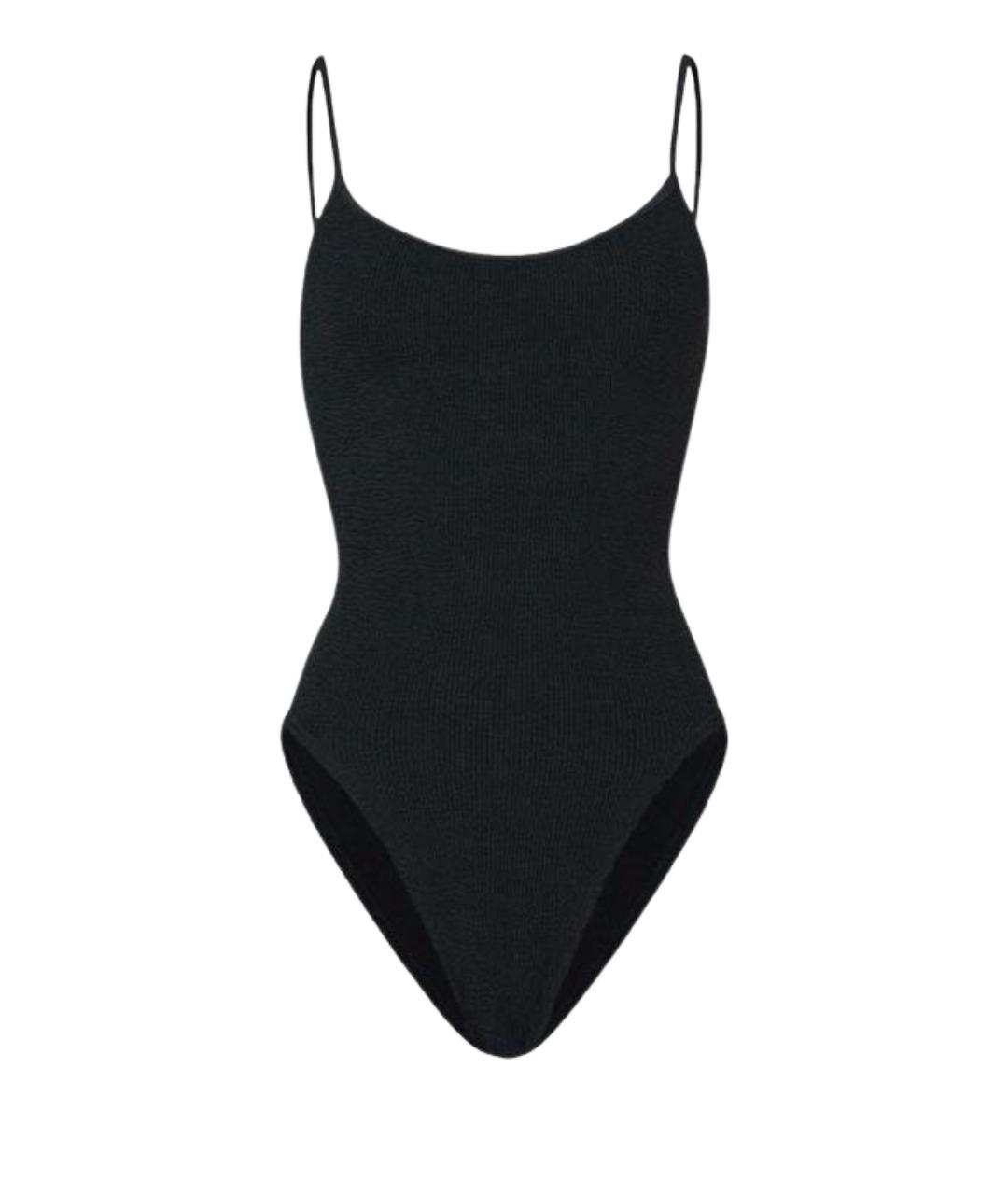 HUNZA G Черный полиамидовый купальник, фото 1