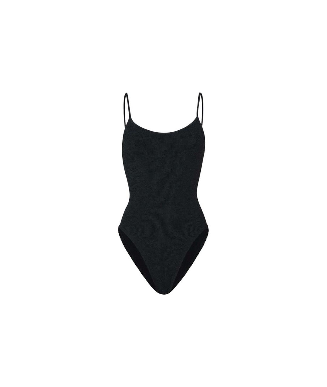 HUNZA G Черный полиамидовый купальник, фото 5