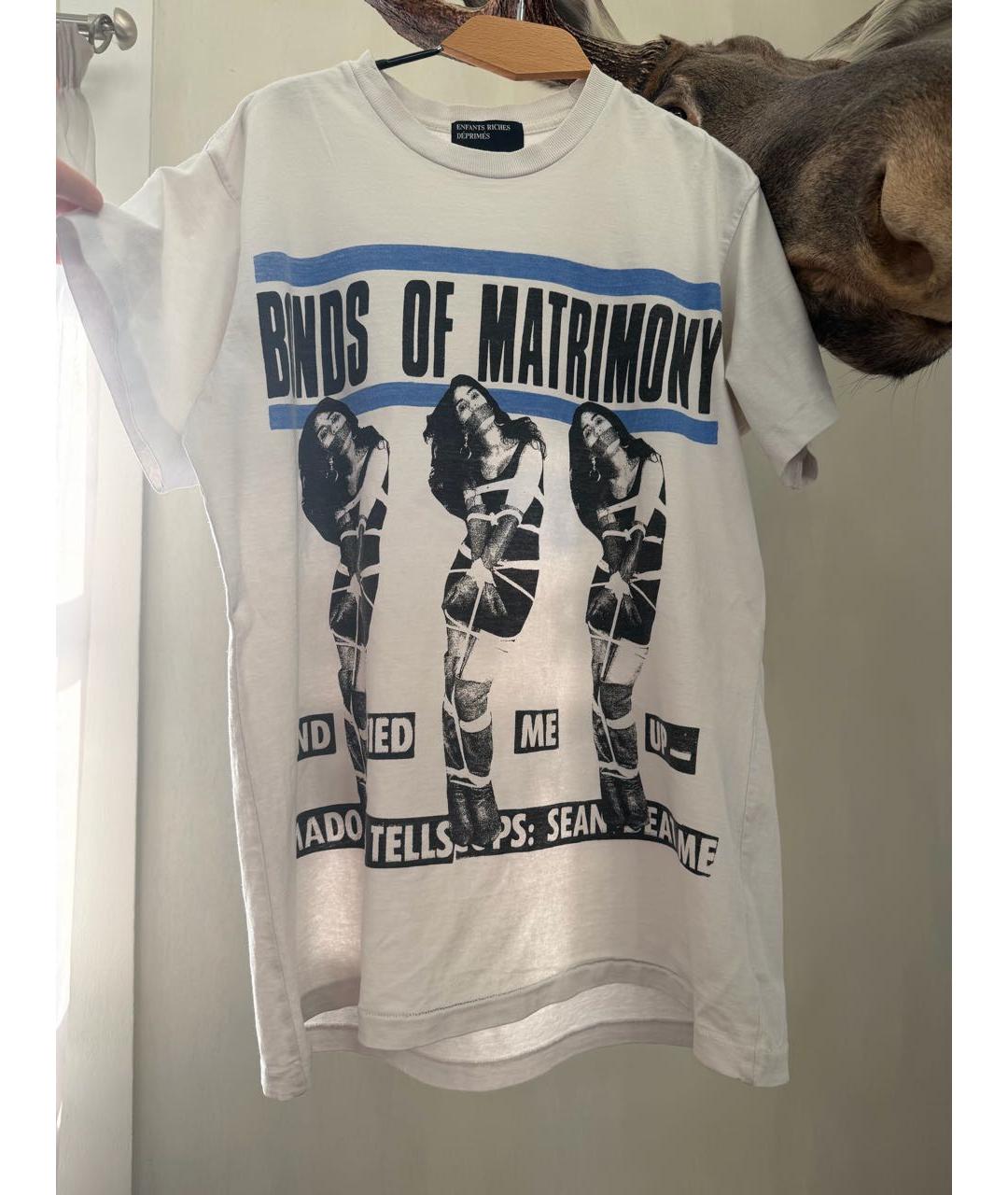 Enfants Riches Déprimés Белая хлопковая футболка, фото 8