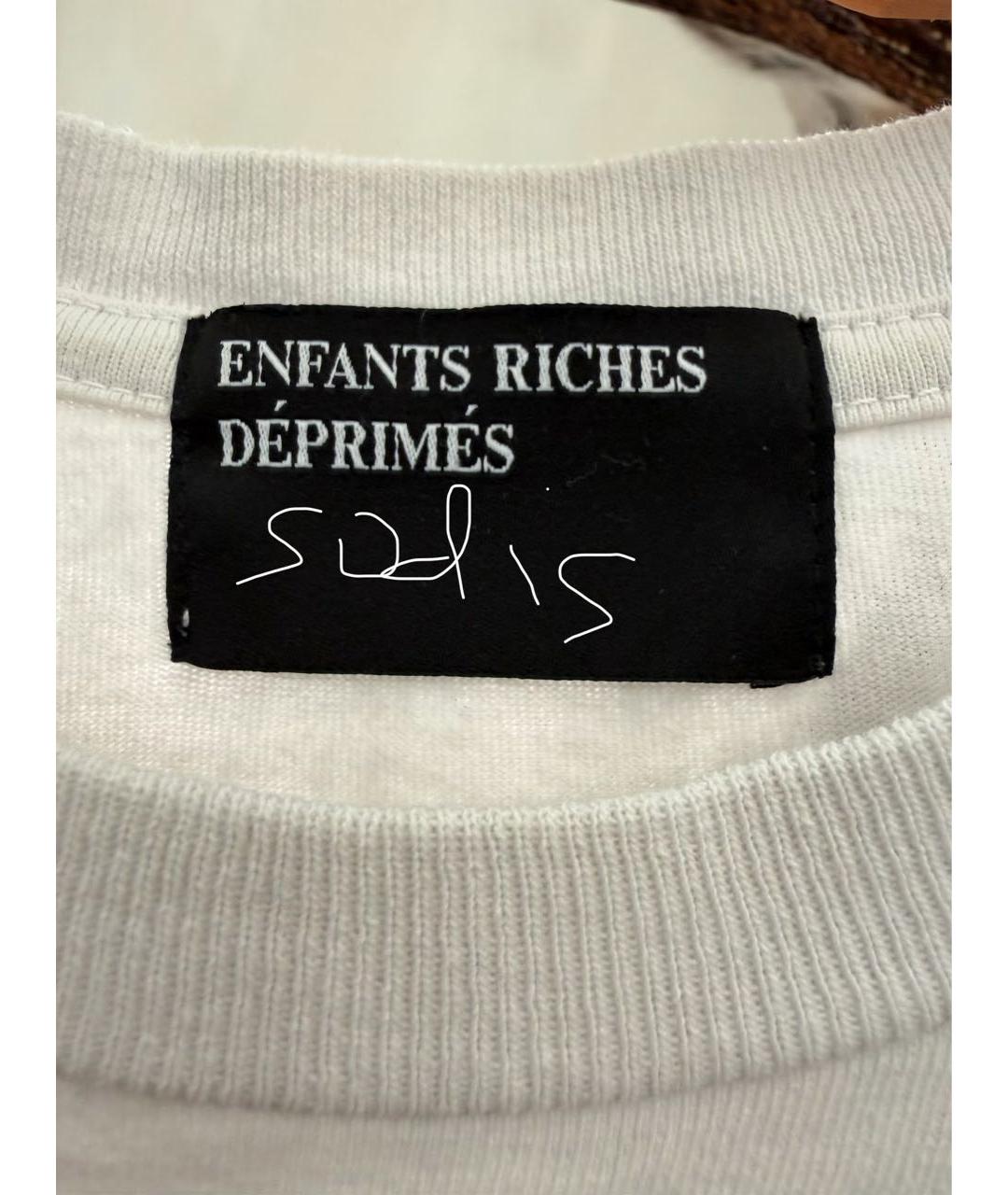 Enfants Riches Déprimés Белая хлопковая футболка, фото 4