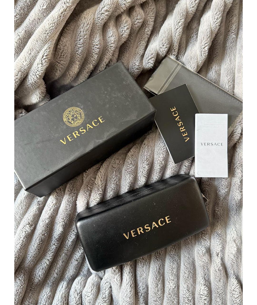 VERSACE Желтые пластиковые солнцезащитные очки, фото 4