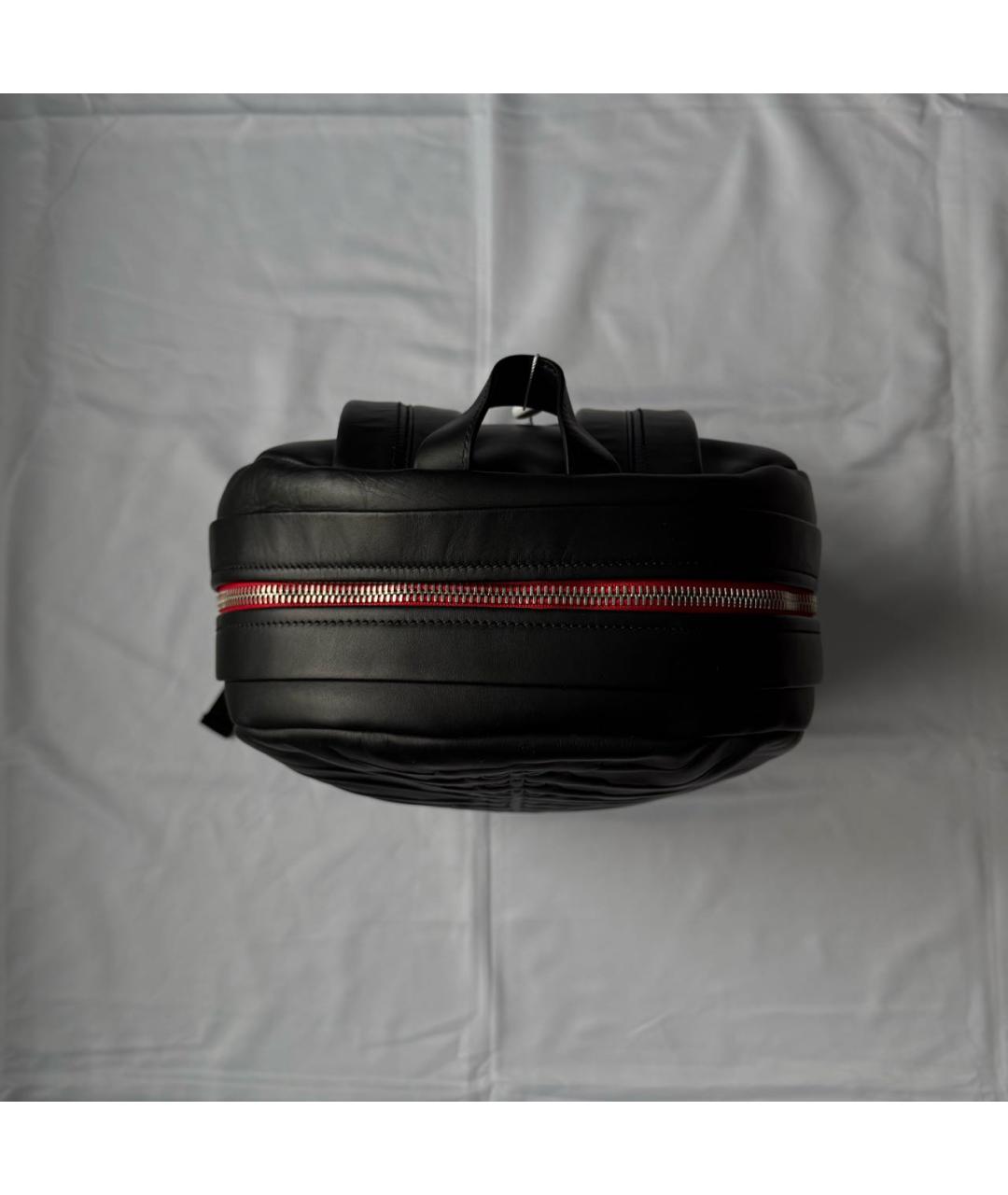 ALEXANDER MCQUEEN Черный кожаный рюкзак, фото 5