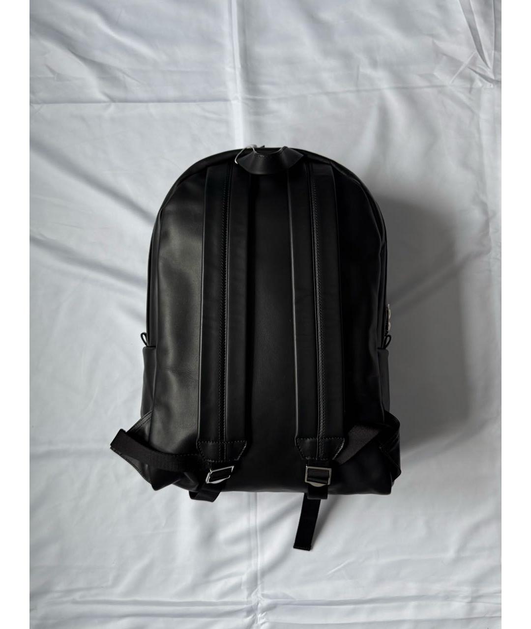 ALEXANDER MCQUEEN Черный кожаный рюкзак, фото 3