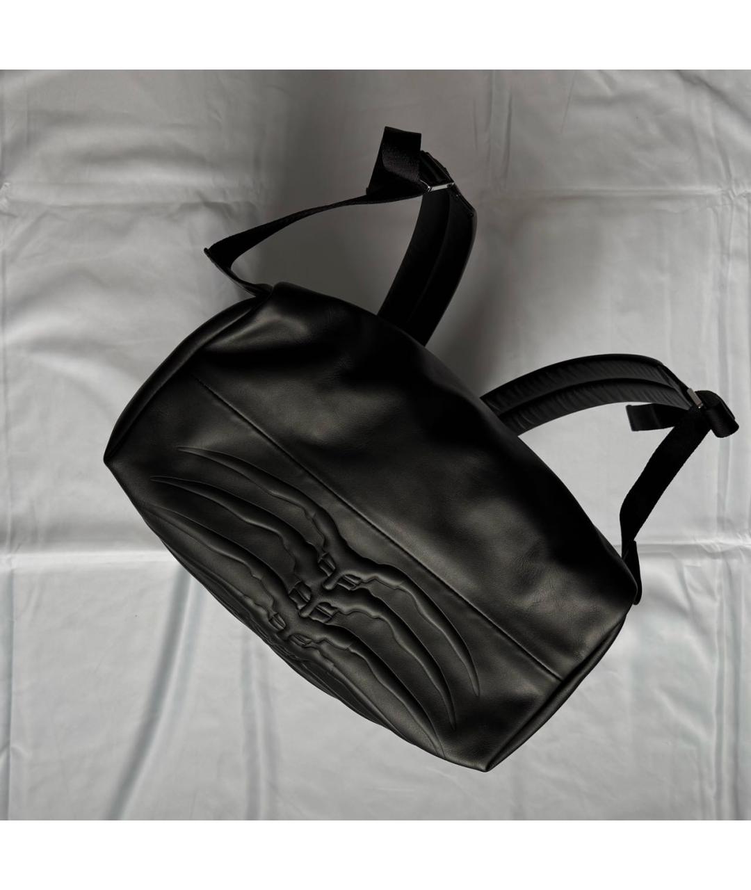 ALEXANDER MCQUEEN Черный кожаный рюкзак, фото 6