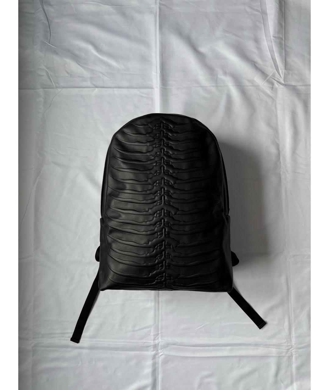 ALEXANDER MCQUEEN Черный кожаный рюкзак, фото 9