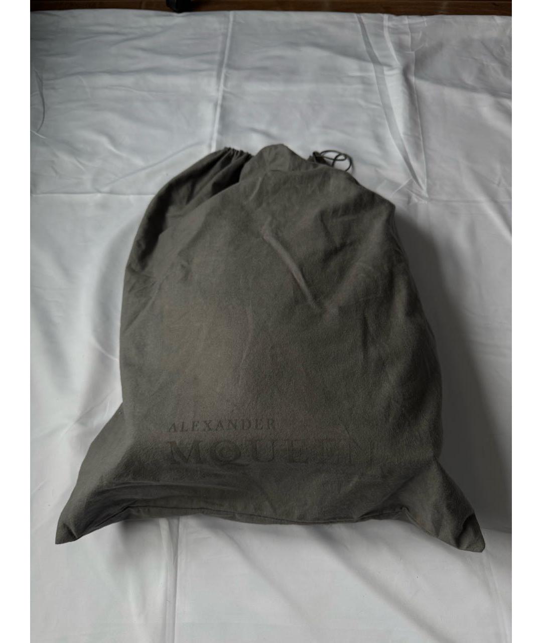 ALEXANDER MCQUEEN Черный кожаный рюкзак, фото 8