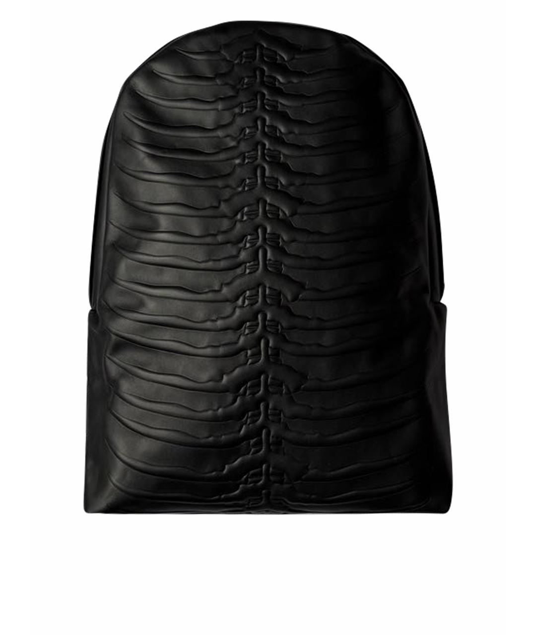 ALEXANDER MCQUEEN Черный кожаный рюкзак, фото 1