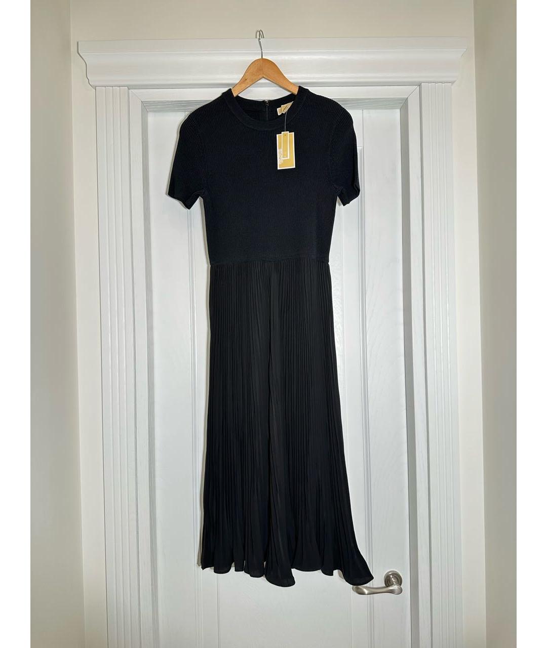 MICHAEL KORS Черное полиэстеровое повседневное платье, фото 8