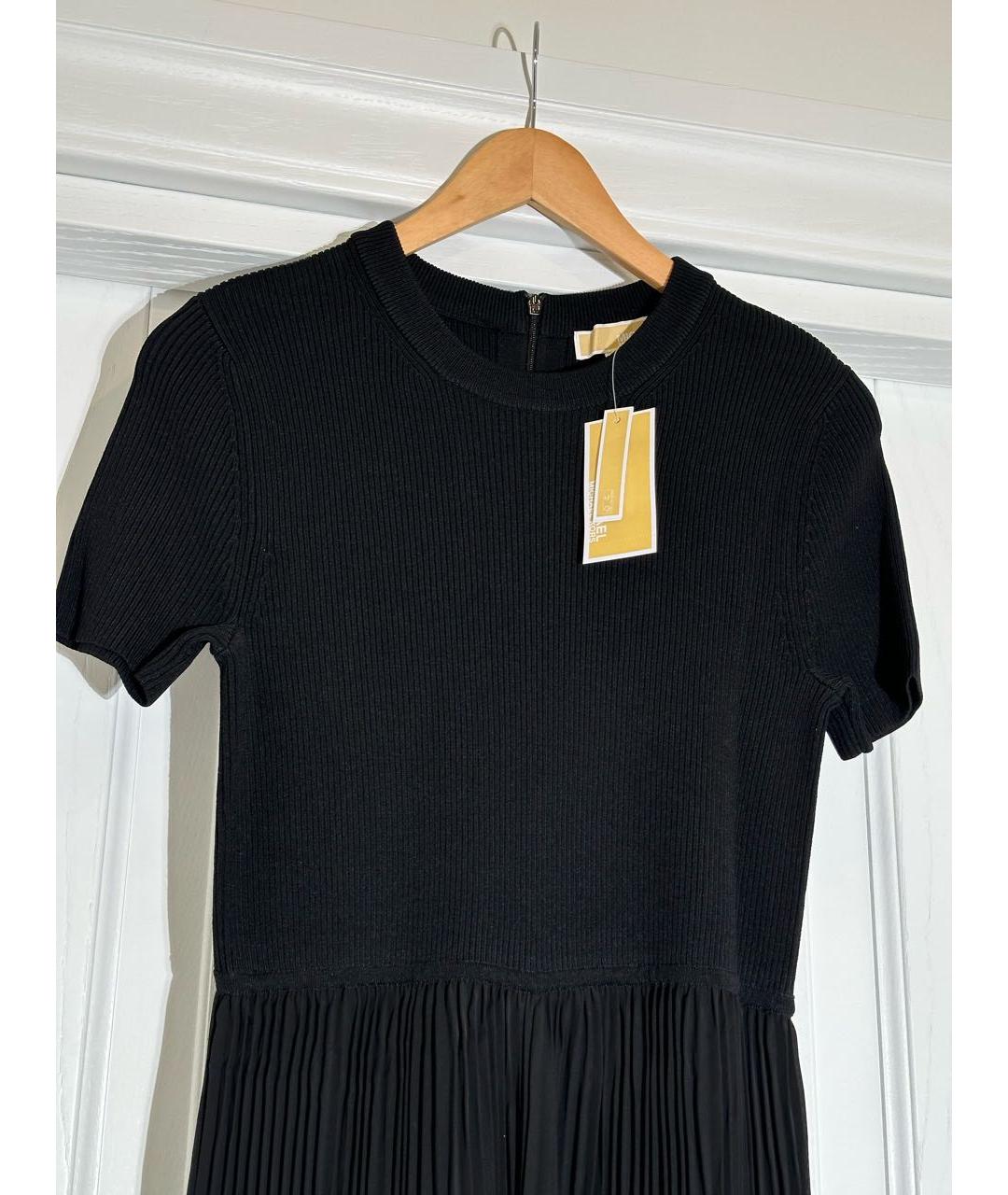 MICHAEL KORS Черное полиэстеровое повседневное платье, фото 3