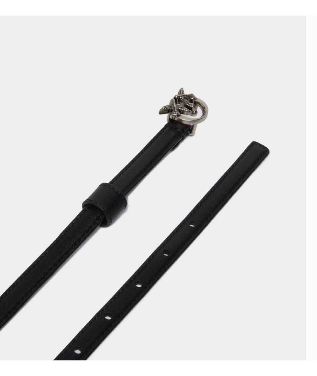 PINKO Черный кожаный ремень, фото 2