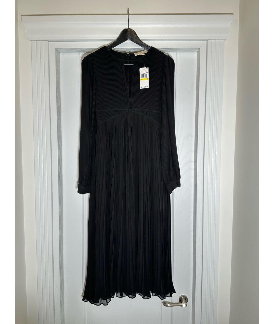 MICHAEL KORS Черное полиэстеровое коктейльное платье, фото 5