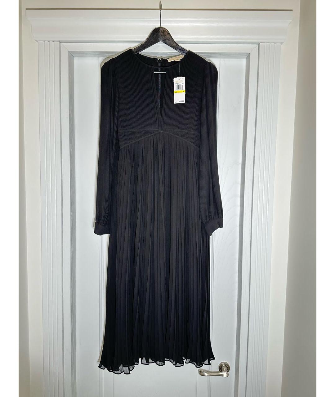 MICHAEL KORS Черное полиэстеровое коктейльное платье, фото 8