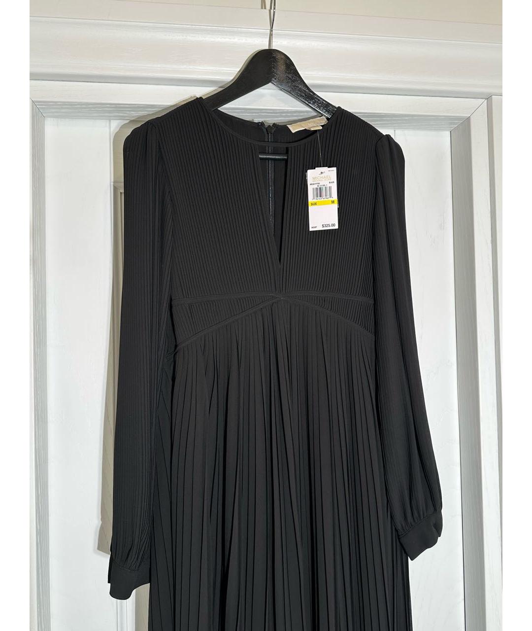 MICHAEL KORS Черное полиэстеровое коктейльное платье, фото 3