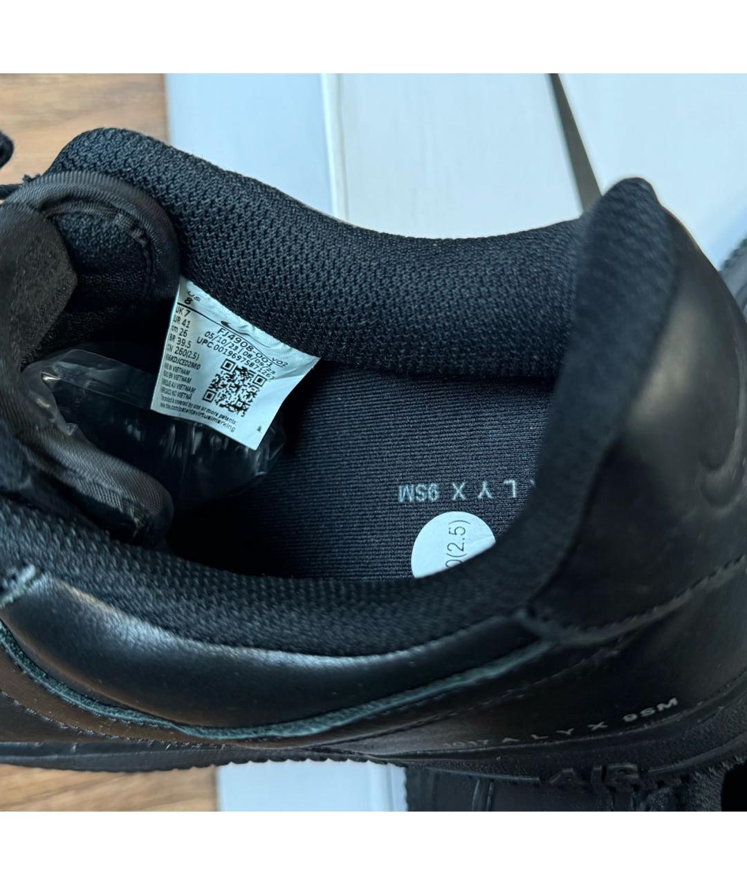 1017 ALYX 9SM Черные кожаные низкие кроссовки / кеды, фото 6