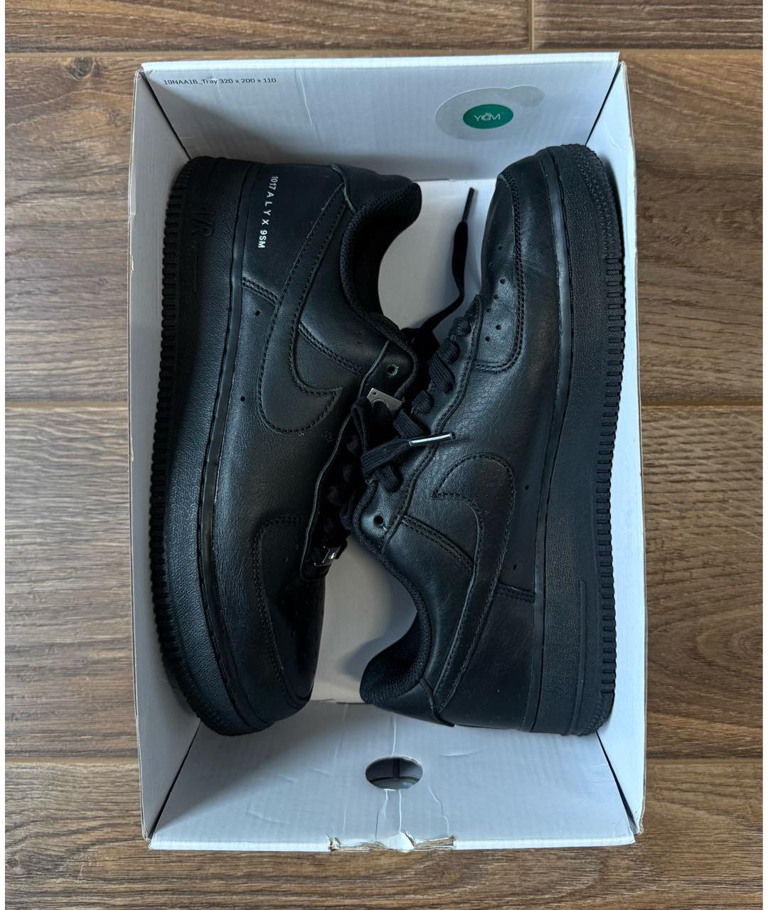 1017 ALYX 9SM Черные кожаные низкие кроссовки / кеды, фото 5