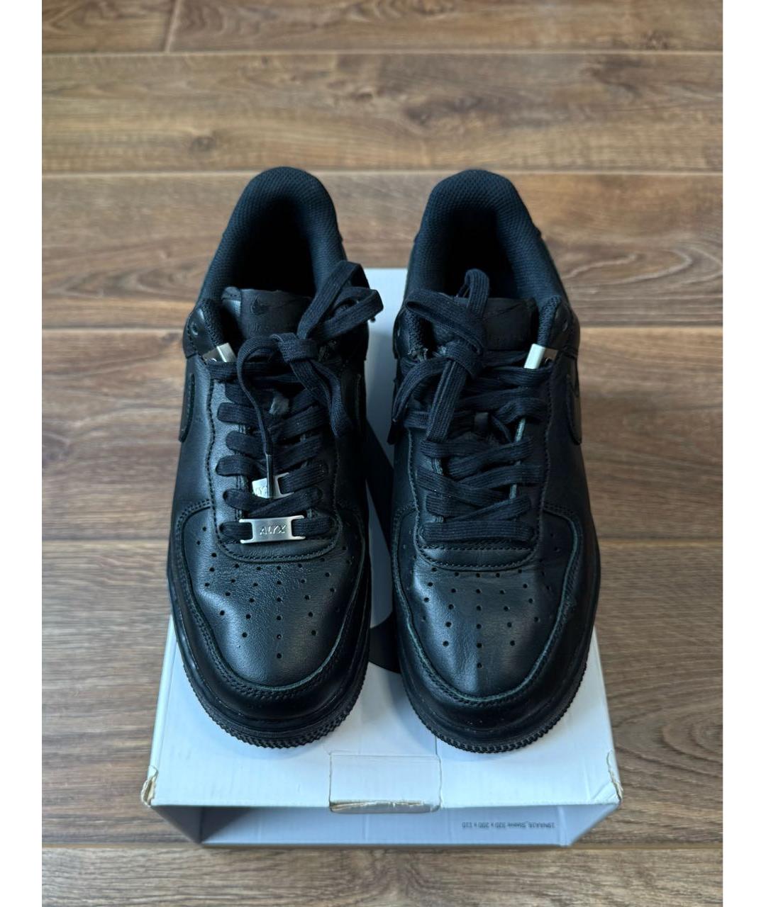 1017 ALYX 9SM Черные кожаные низкие кроссовки / кеды, фото 2