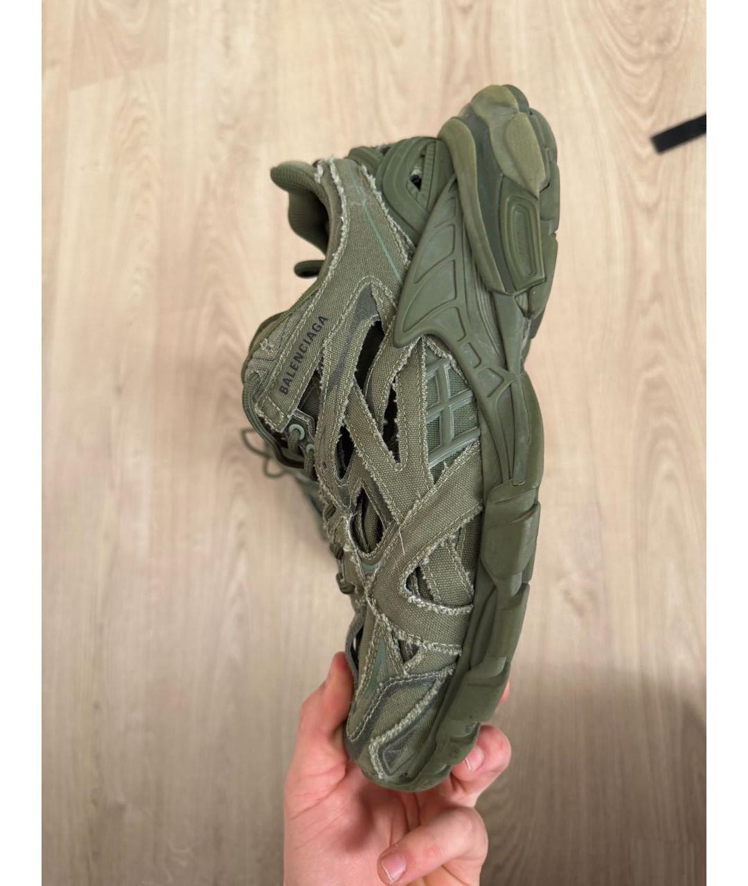 BALENCIAGA Зеленые низкие кроссовки / кеды, фото 7